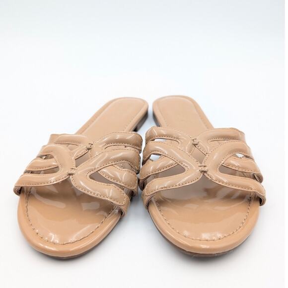 Circus by Sam Edelman Cat Strappy Slide Sandals Women's Tan Size US6.5 EU37 - Picture 2 of 8